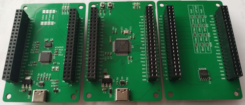 File:3 STM32World Modules with headers.jpg