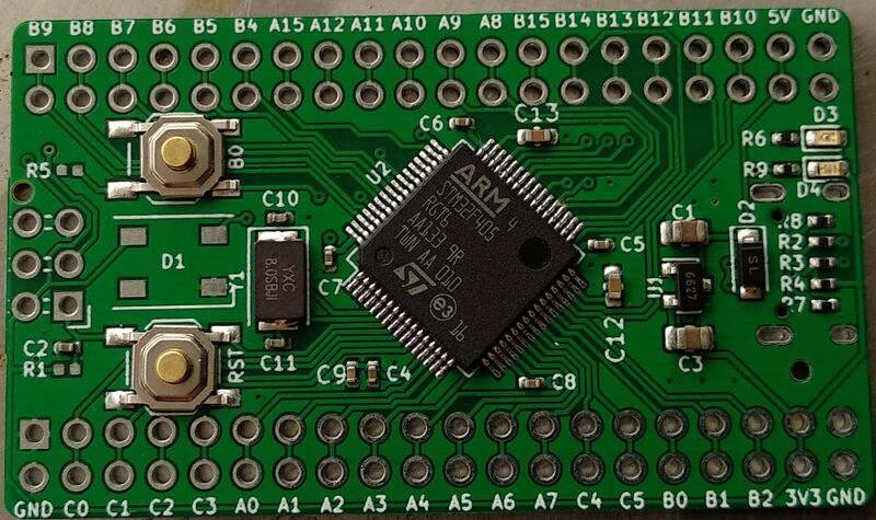 File:Stm32Dev rev. b - top side unpopulated.jpg