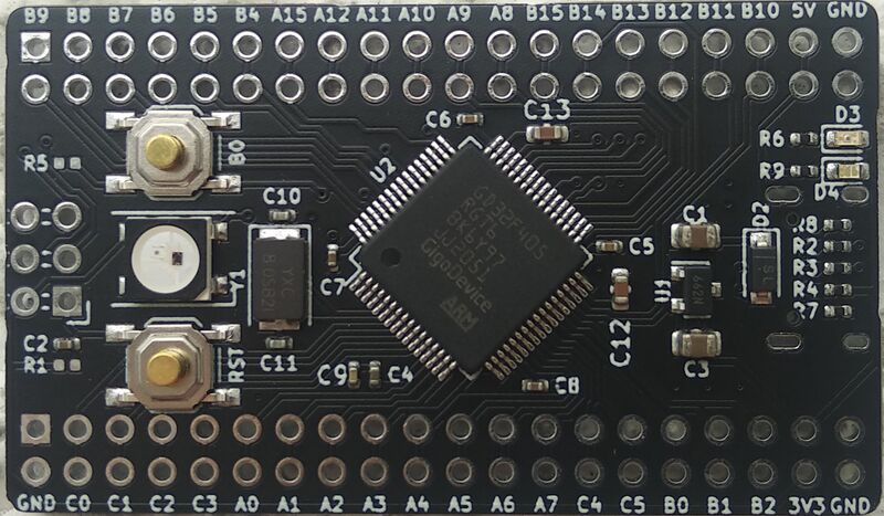 File:Stm32Dev rev. b - gd32f405 - top side unpopulated.jpg